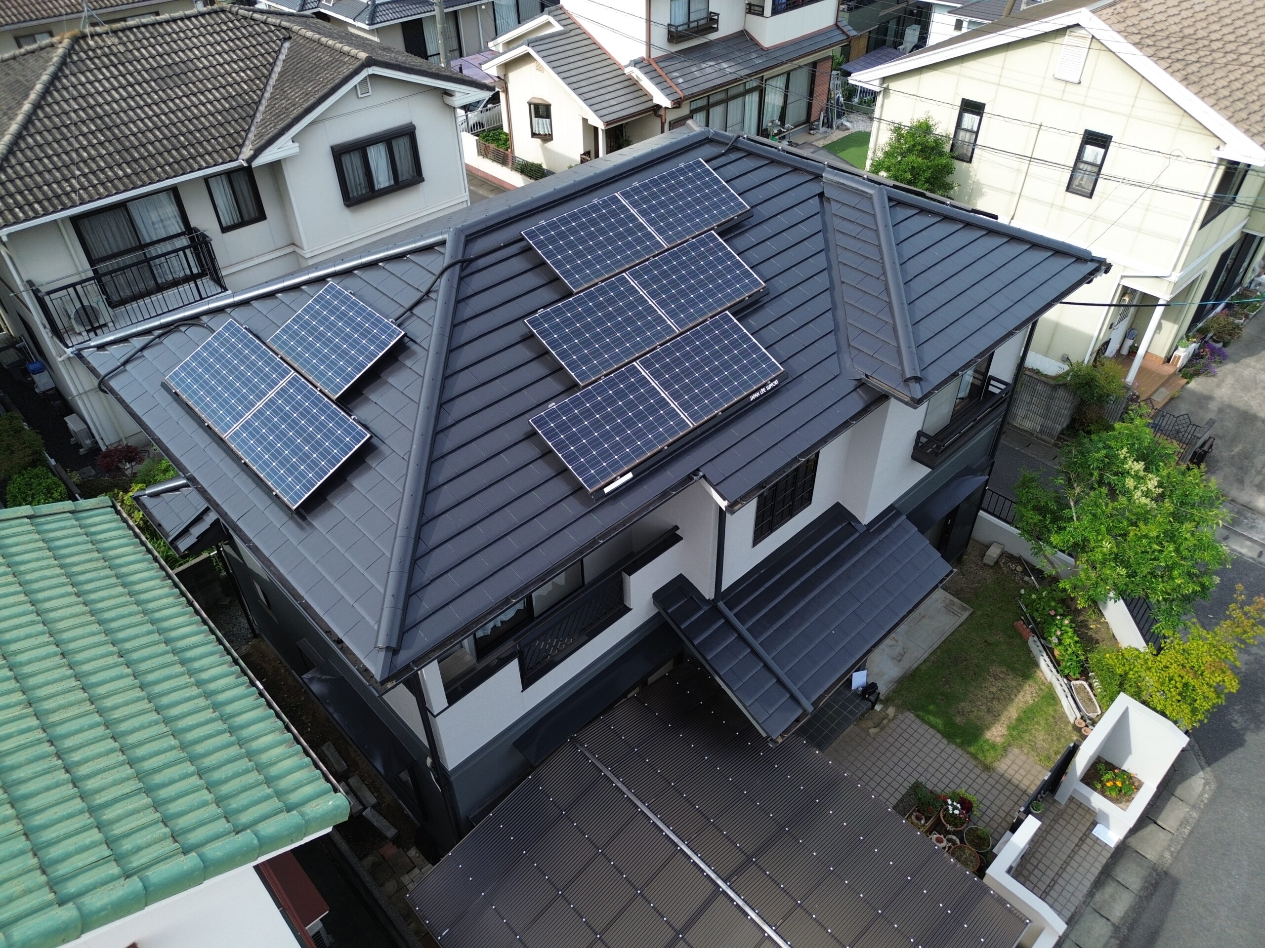 今井様　南西屋根　ドローン完成写真